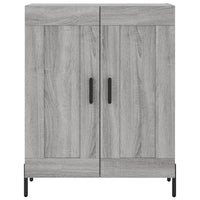 vidaXL Credenza Grigio Sonoma 69,5x34x180 cm in Legno Multistrato