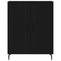 Credenza Nera 69,5x34x180 cm in Legno Multistrato 3198354