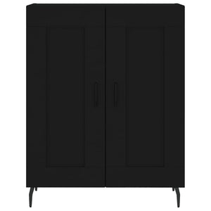 Credenza Nera 69,5x34x180 cm in Legno Multistrato 3198354