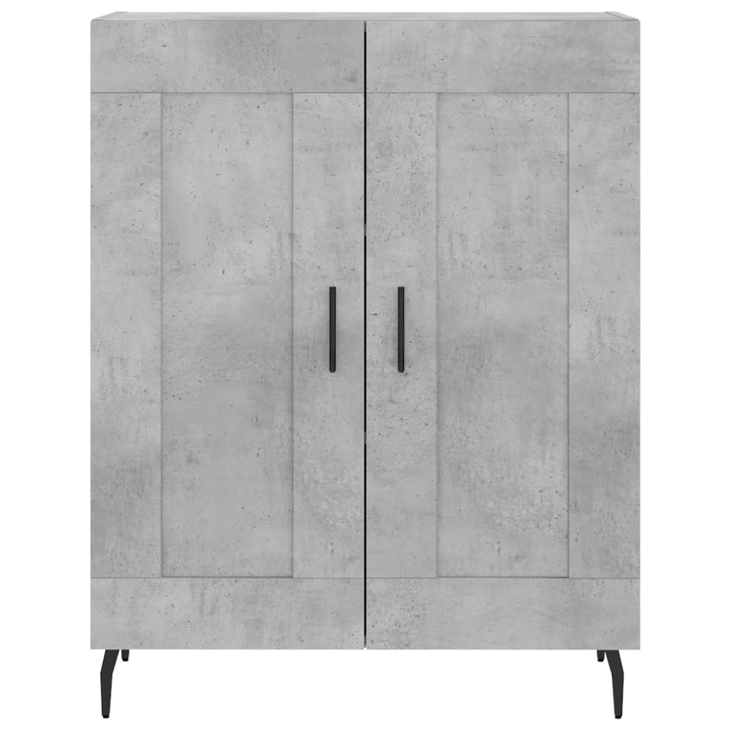 Credenza cassettiera mobile contenitore organizer cucina soggiorno salotto alto 695 x 34 x 180 cm legno ingegnerizzato grigio 02_0034640