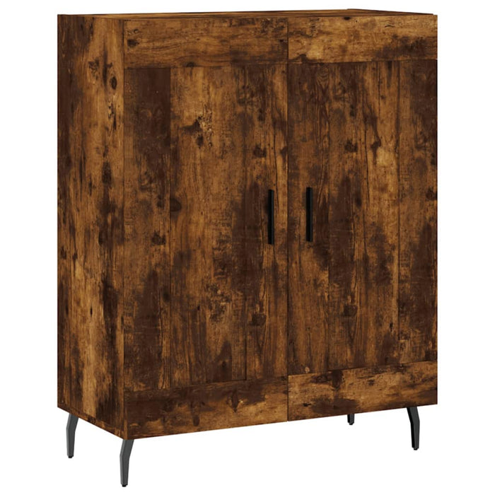 vidaXL Credenza Rovere Fumo  69,5x34x180 cm in Legno Multistrato