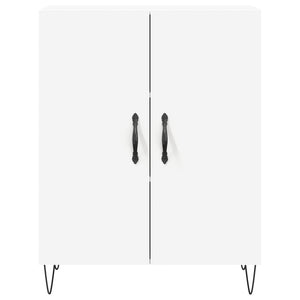 Credenza-Buffet-Armadio da cucina Bianca 69,5x34x180 cm in Legno Multistrato 866220