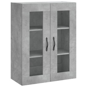 Credenza Grigio Cemento 69,5x34x180 cm in Legno Multistrato 3198373