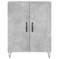 Credenza Grigio Cemento 69,5x34x180 cm in Legno Multistrato 3198373
