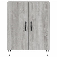vidaXL Credenza Grigio Sonoma 69,5x34x180 cm in Legno Multistrato