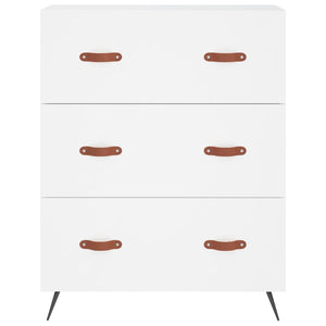 Credenza Bianca 69,5x34x180 cm in Legno Multistrato 3198377