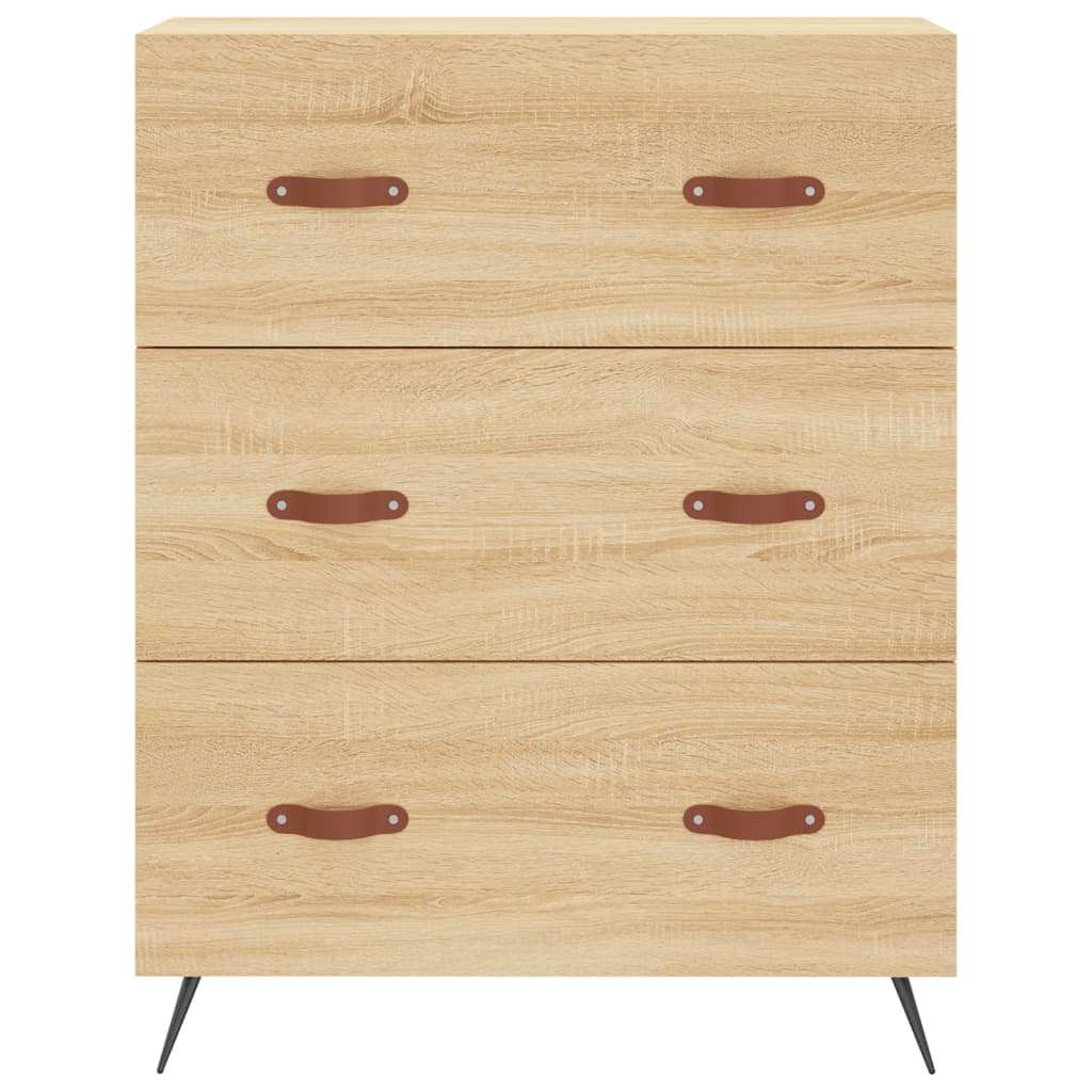 vidaXL Credenza Rovere Sonoma 69,5x34x180 cm in Legno Multistrato