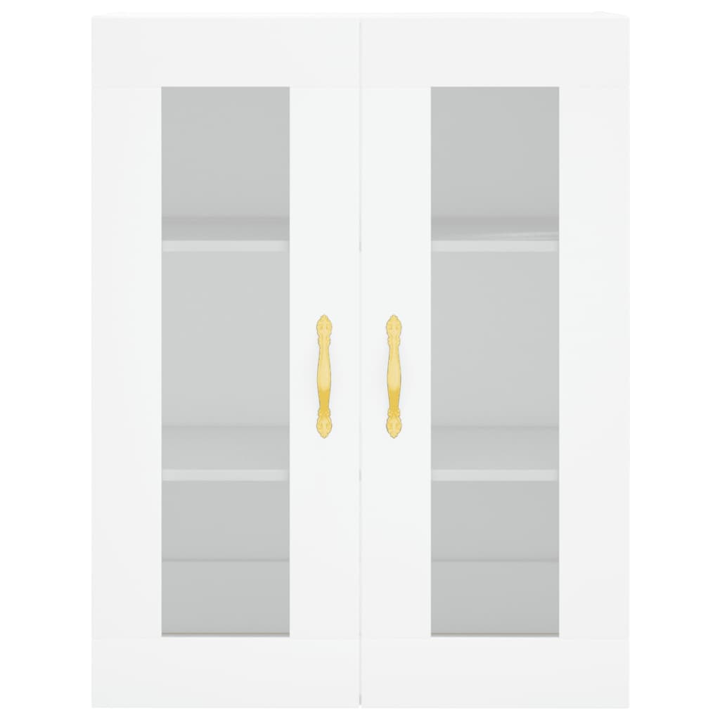 Credenza Bianca 69,5x34x180 cm in Legno Multistrato 3198385