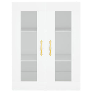 Credenza Bianca 69,5x34x180 cm in Legno Multistrato 3198385