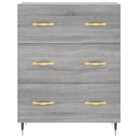 Credenza Grigio Sonoma 69,5x34x180 cm in Legno Multistrato 3198391