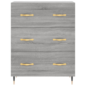Credenza Grigio Sonoma 69,5x34x180 cm in Legno Multistrato 3198391