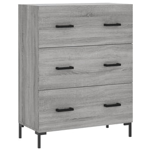 vidaXL Credenza Grigio Sonoma 69,5x34x180 cm in Legno Multistrato