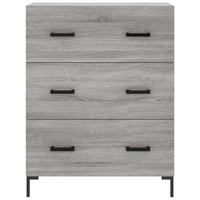 vidaXL Credenza Grigio Sonoma 69,5x34x180 cm in Legno Multistrato