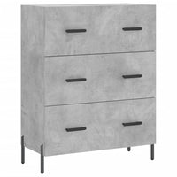 Credenza cassettiera mobile contenitore organizer cucina soggiorno salotto alto 695 x 34 x 180 cm legno ingegnerizzato grigio 02_0034638