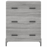 Credenza Grigio Sonoma 69,5x34x180 cm in Legno Multistrato 3198415