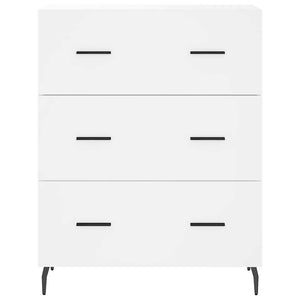 Credenza-Buffet-Armadio da cucina Bianca 69,5x34x180 cm in Legno Multistrato 141500