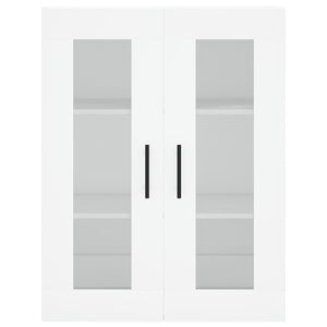 Credenza cassettiera mobile contenitore organizer cucina soggiorno salotto alto 695 x 34 x 180 cm legno ingegnerizzato bianco 02_0032744