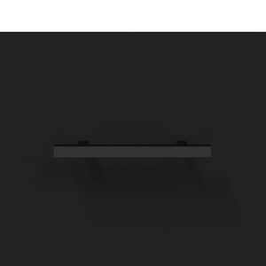 Credenza Nera 69,5x34x180 cm in Legno Multistrato 3198426