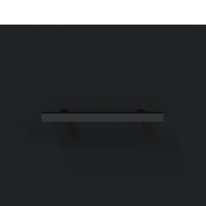 Credenza Nera 69,5x34x180 cm in Legno Multistrato 3198426