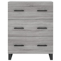 vidaXL Credenza Grigio Sonoma 69,5x34x180 cm in Legno Multistrato
