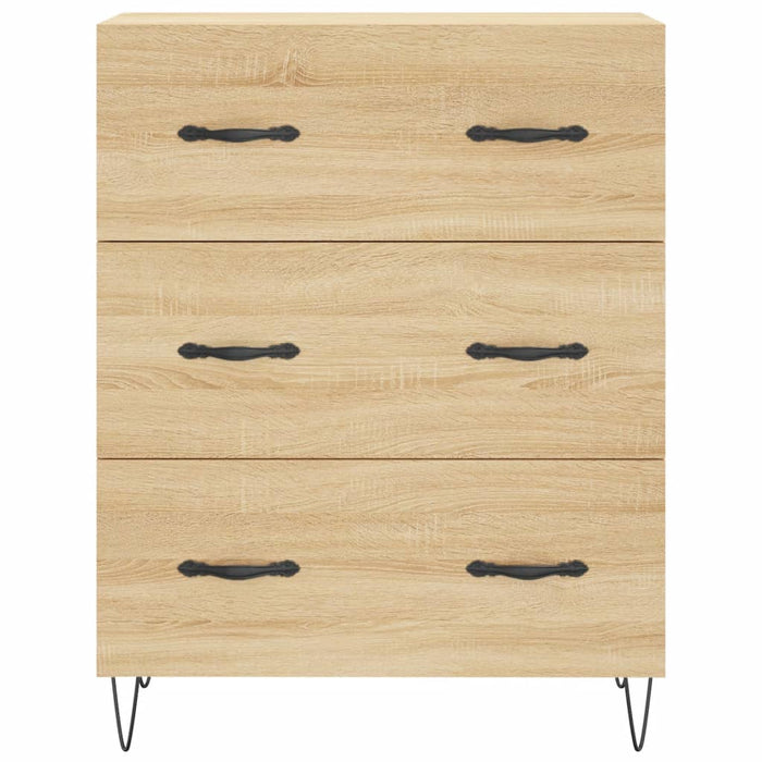 vidaXL Credenza Rovere Sonoma 69,5x34x180 cm in Legno Multistrato