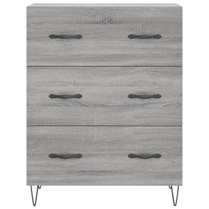 Credenza Grigio Sonoma 69,5x34x180 cm in Legno Multistrato 3198439