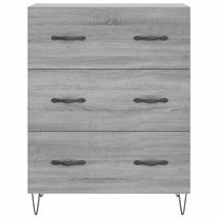 vidaXL Credenza Grigio Sonoma 69,5x34x180 cm in Legno Multistrato