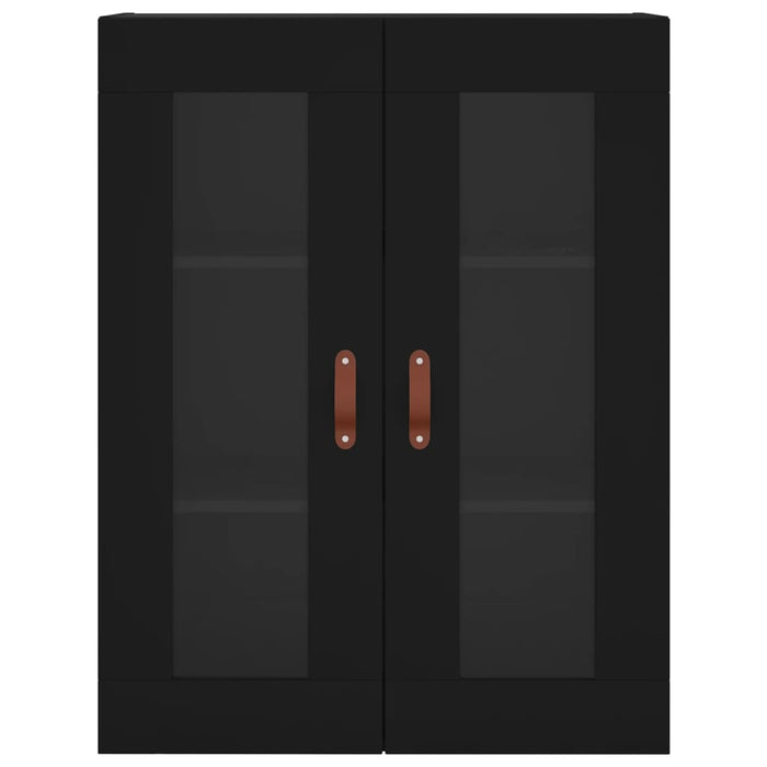 Credenza Nera 69,5x34x180 cm in Legno Multistrato 3198442