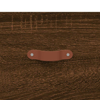 Credenza Rovere Marrone 69,5x34x180 cm in Legno Multistrato 3198448