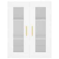 Credenza Bianca 69,5x34x180 cm in Legno Multistrato 3198457