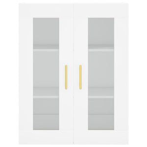 Credenza Bianca 69,5x34x180 cm in Legno Multistrato 3198457