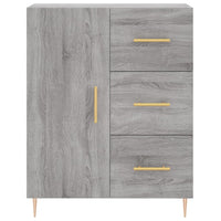 Credenza-Buffet-Armadio da cucina Grigio Sonoma 69,5x34x180 cm in Legno Multistrato 946637
