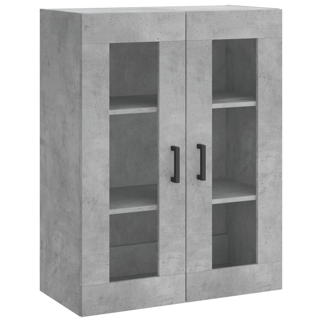 Credenza Grigio Cemento 69,5x34x180 cm in Legno Multistrato 3198469