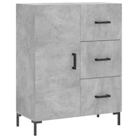 Credenza Grigio Cemento 69,5x34x180 cm in Legno Multistrato 3198469