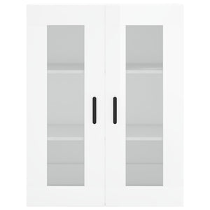 Credenza Bianco Lucido 69,5x34x180 cm in Legno Multistrato 3198475