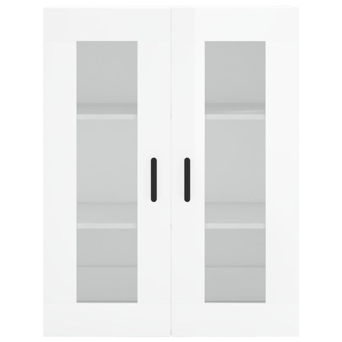 Credenza Bianco Lucido 69,5x34x180 cm in Legno Multistrato 3198475