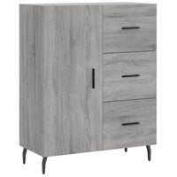 Credenza-Buffet-Armadio da cucina Grigio Sonoma 69,5x34x180 cm in Legno Multistrato 117541