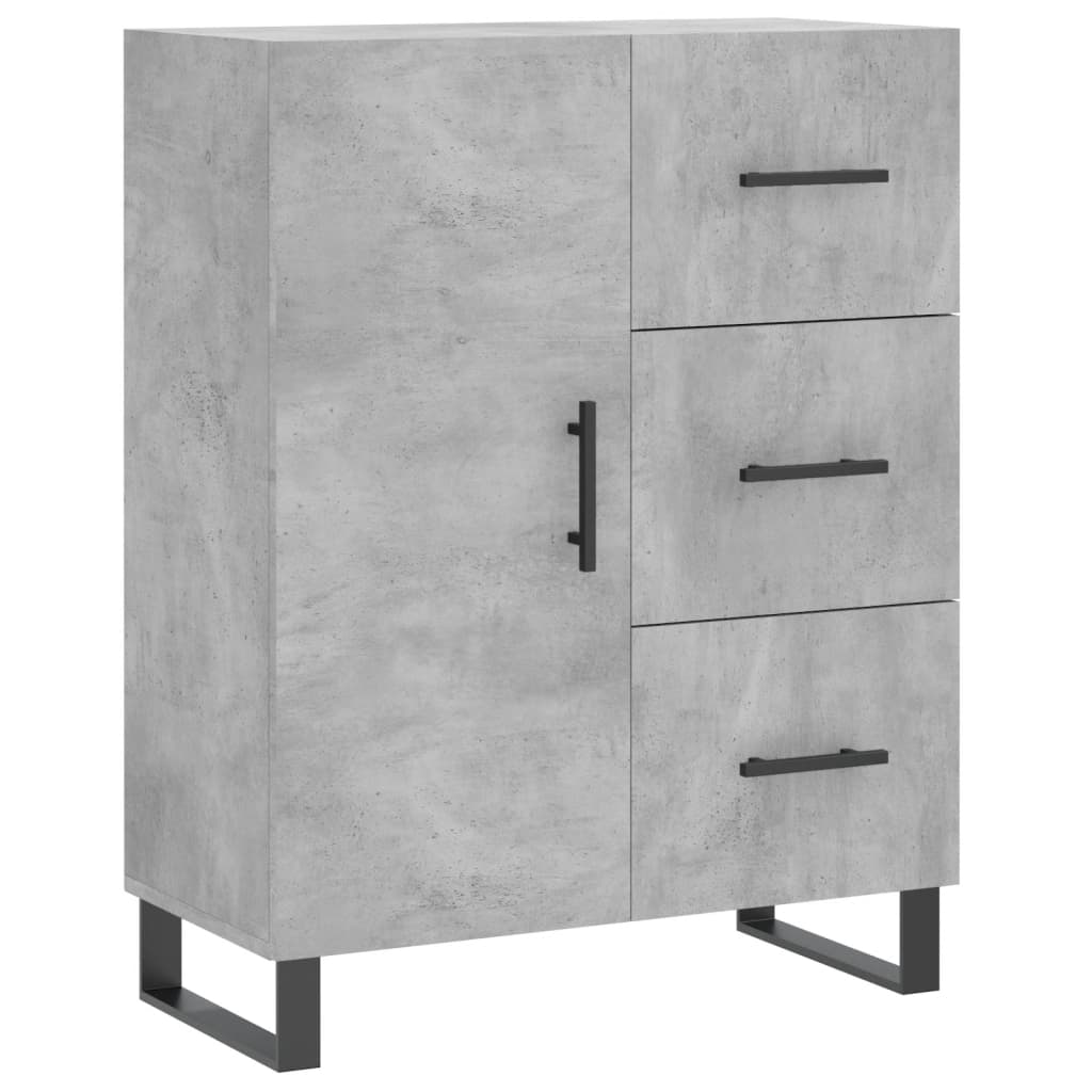 Credenza Grigio Cemento 69,5x34x180 cm in Legno Multistrato 3198493