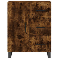 vidaXL Credenza Rovere Fumo  69,5x34x180 cm in Legno Multistrato