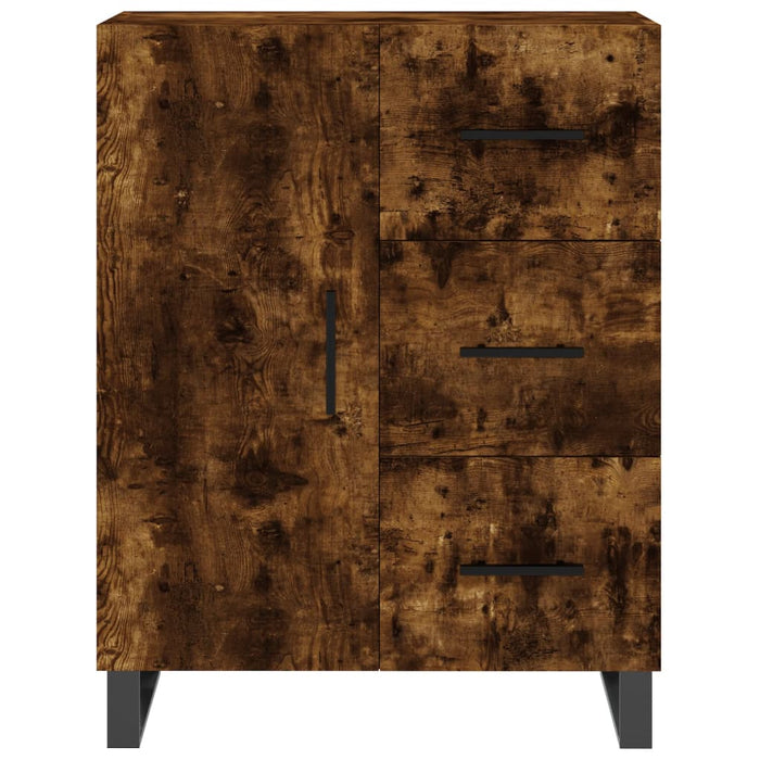 vidaXL Credenza Rovere Fumo  69,5x34x180 cm in Legno Multistrato