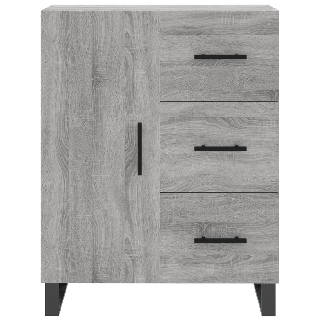 vidaXL Credenza Grigio Sonoma 69,5x34x180 cm in Legno Multistrato