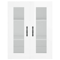 Credenza Bianco Lucido 69,5x34x180 cm in Legno Multistrato 3198499