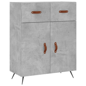 Credenza Grigio Cemento 69,5x34x180 cm in Legno Multistrato 3198509