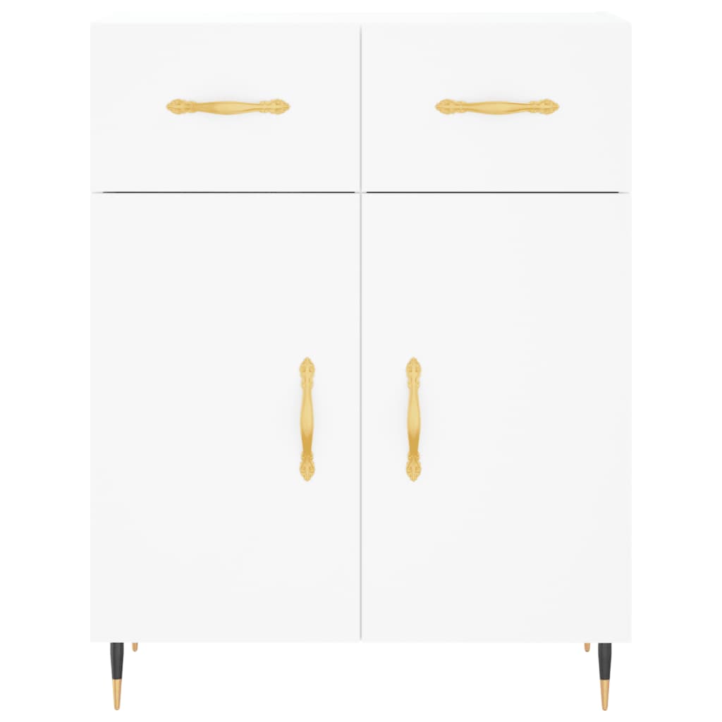 Credenza Bianca 69,5x34x180 cm in Legno Multistrato 3198513