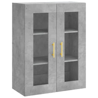 Credenza Grigio Cemento 69,5x34x180 cm in Legno Multistrato 3198525