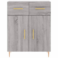 Credenza-Buffet-Armadio da cucina Grigio Sonoma 69,5x34x180 cm in Legno Multistrato 828461