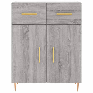 Credenza-Buffet-Armadio da cucina Grigio Sonoma 69,5x34x180 cm in Legno Multistrato 828461
