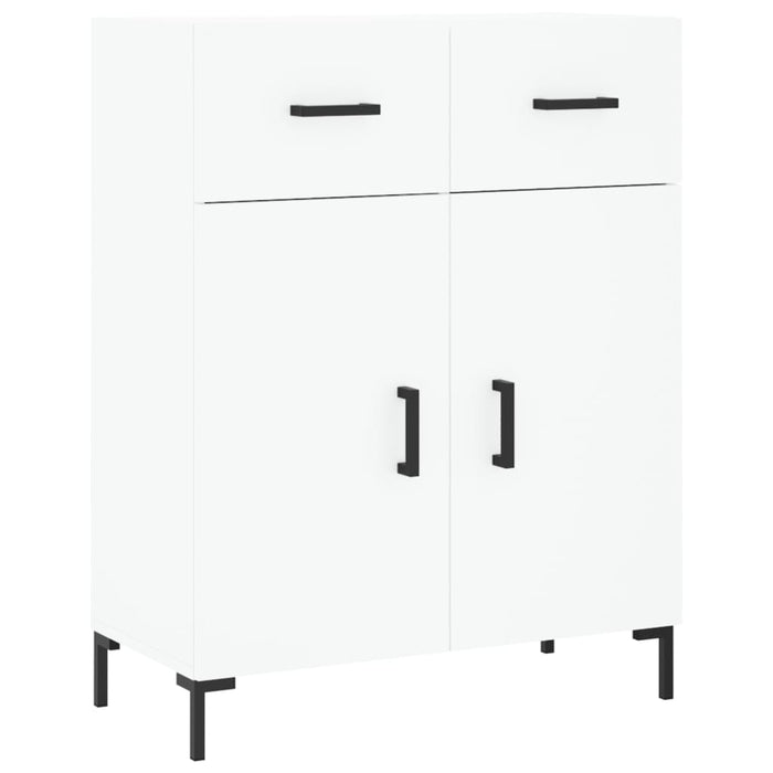 Credenza cassettiera mobile contenitore organizer cucina soggiorno salotto alto 695 x 34 x 180 cm legno ingegnerizzato bianco 02_0032749