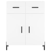 Credenza-Buffet-Armadio da cucina Bianca 69,5x34x180 cm in Legno Multistrato 577147
