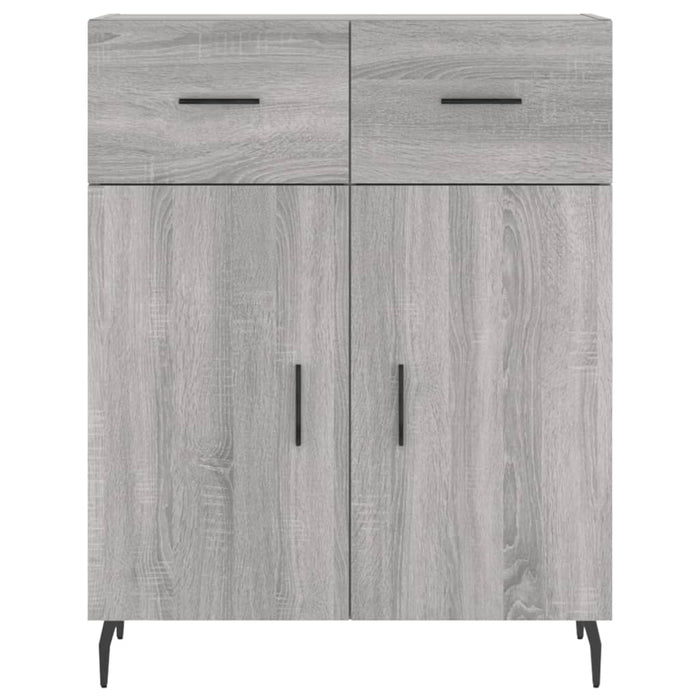 vidaXL Credenza Grigio Sonoma 69,5x34x180 cm in Legno Multistrato